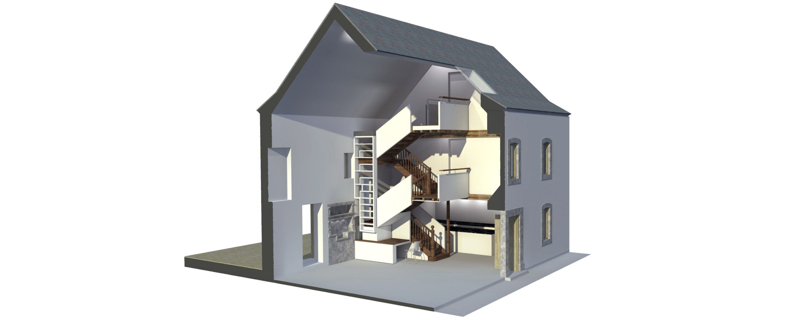 Sectional render